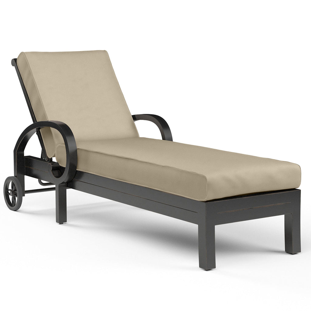 Monterey Chaise Lounge in Linen Stone w/ Selt Welt