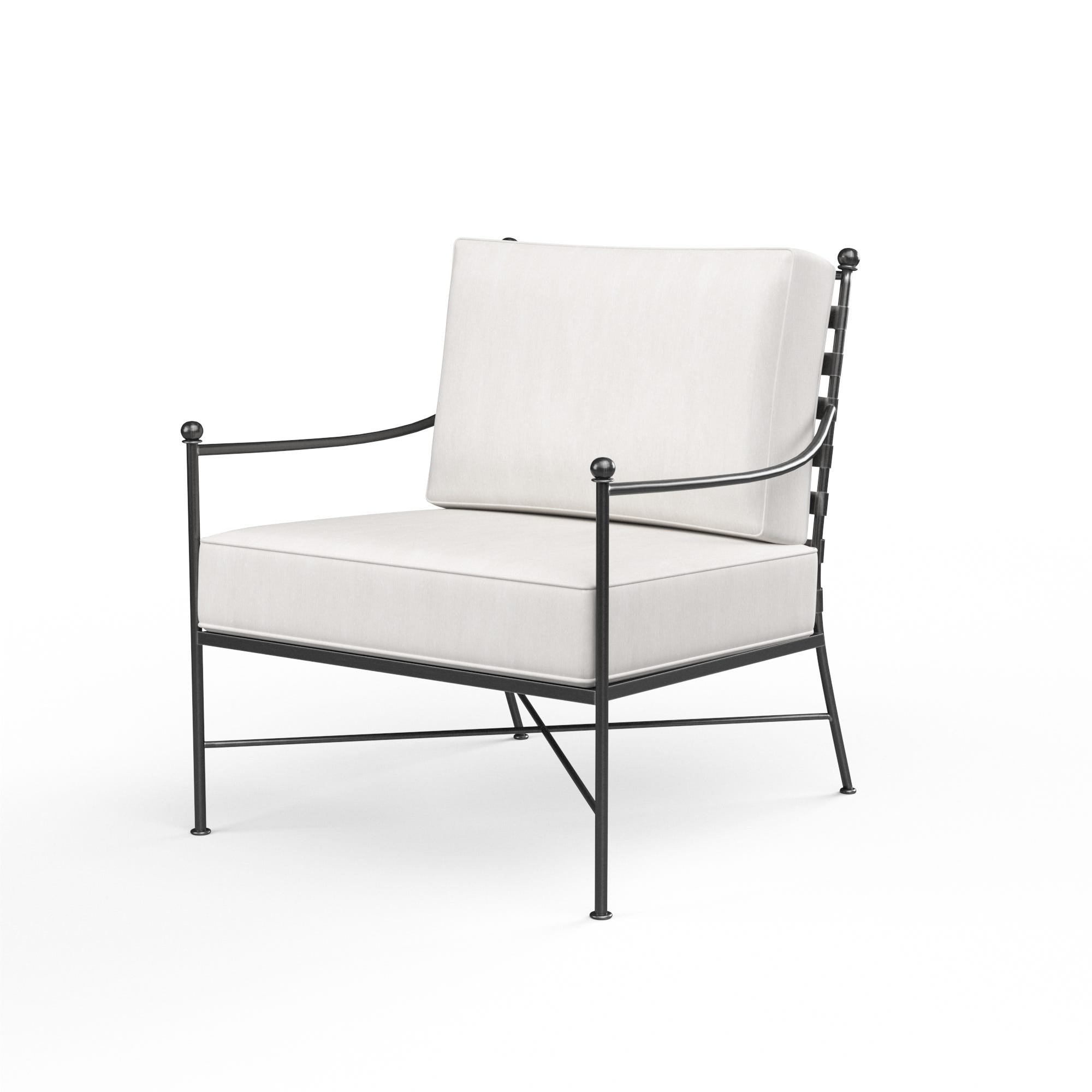 Provence Club Chair in Canvas Flax w/ Self Welt