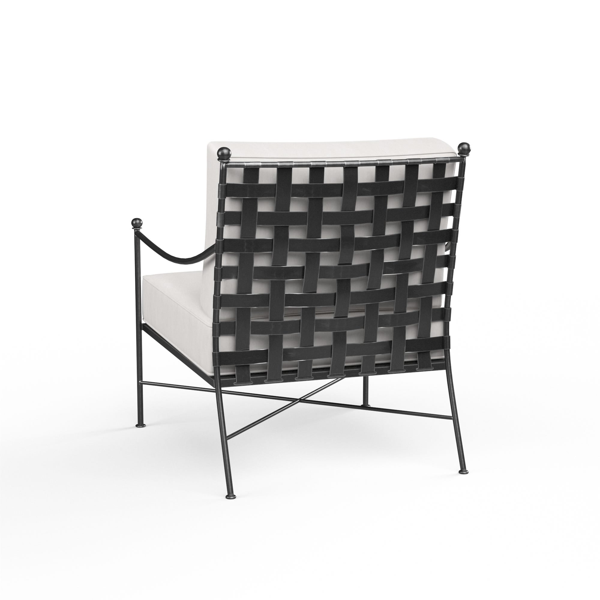 Provence Club Chair in Canvas Flax w/ Self Welt