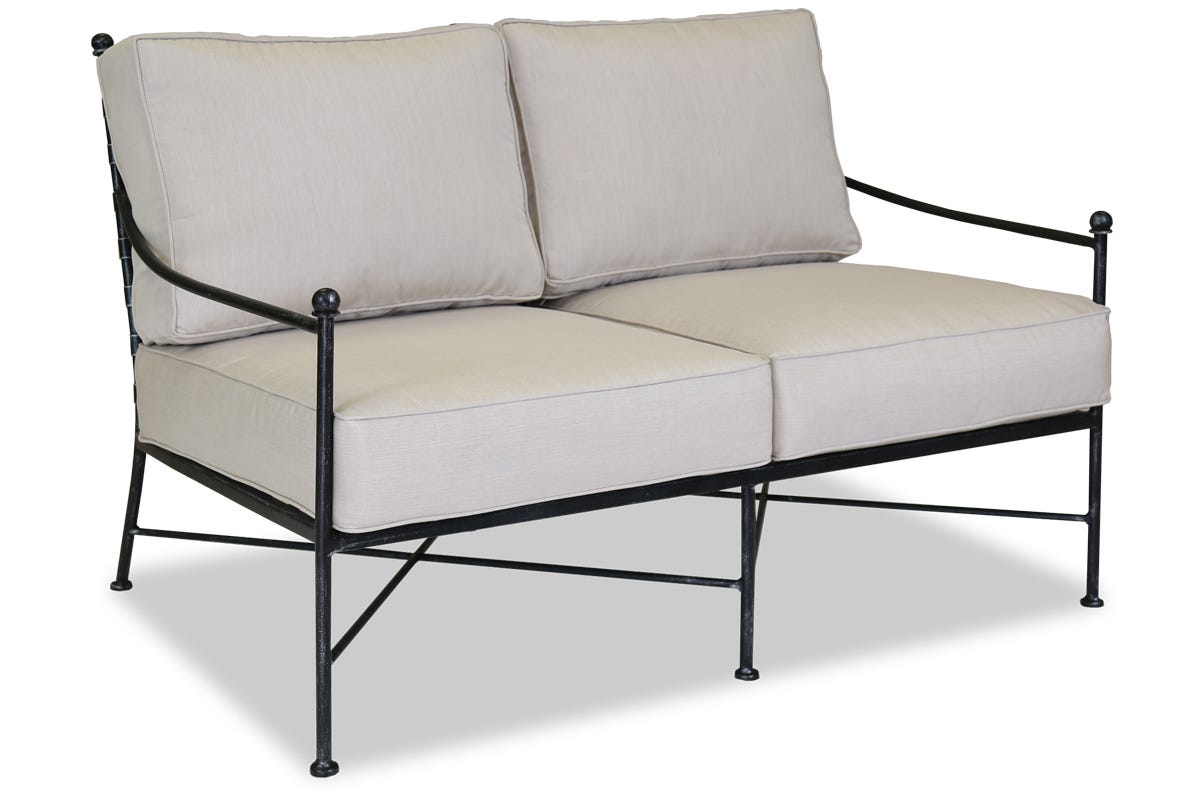 Provence Loveseat in Canvas Flax w/ Self Welt
