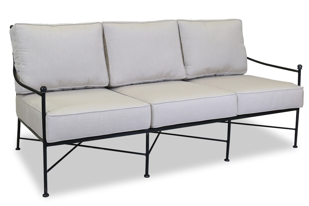 Provence Sofa in Canvas Flax w/ Self Welt