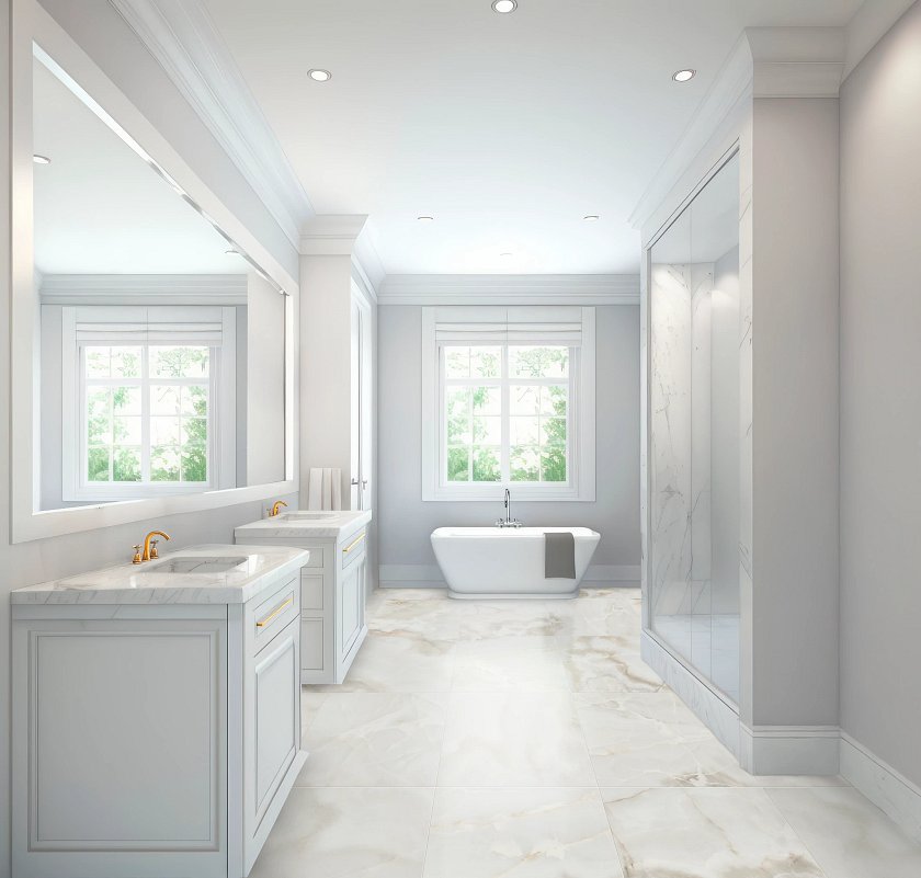 GEMSTONE 24X24 POLISHED WHITE ROOM