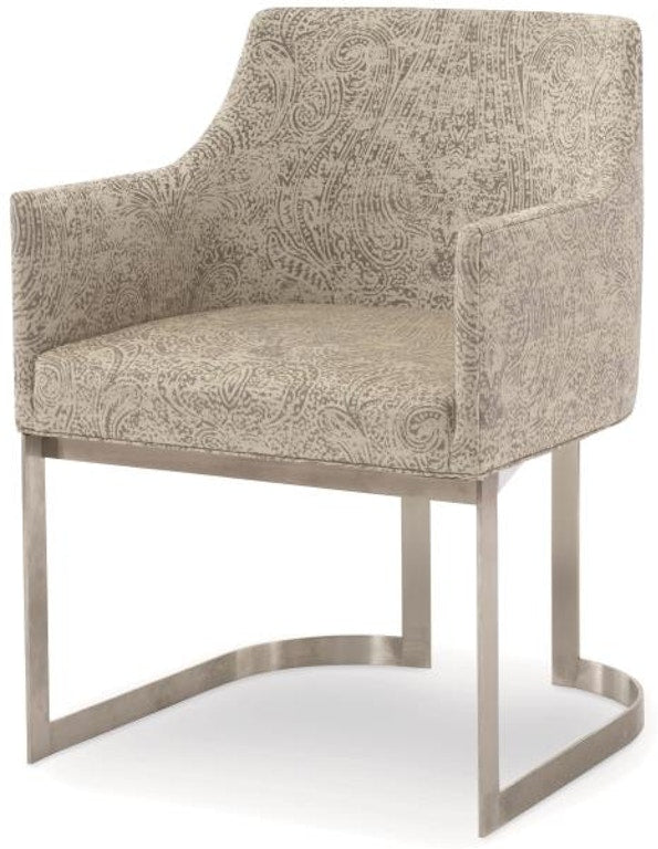 Century Furniture Copenhagen Stainless Arm Chair 3388A-1
