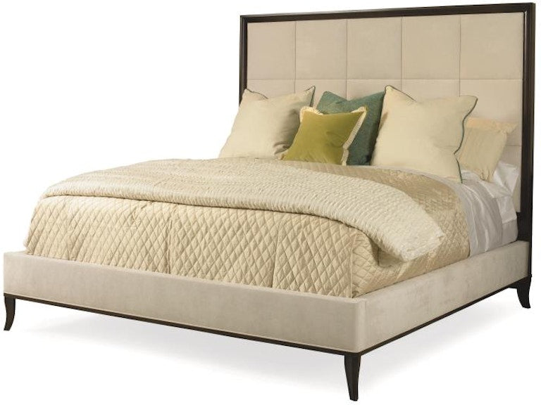 Century Furniture Tribeca Uph Tall Headboard (Block) Bed - Queen 339-125