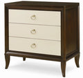 Century Furniture Tribeca Three Drawer Nightstand - Tribeca/Cream (Ring Pull) 33C-223