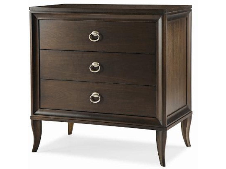Century Furniture Tribeca Three Drawer Nightstand (Ring Pull) 339-223