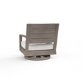 Laguna Swivel Club Rocker in Canvas Flax, No Welt