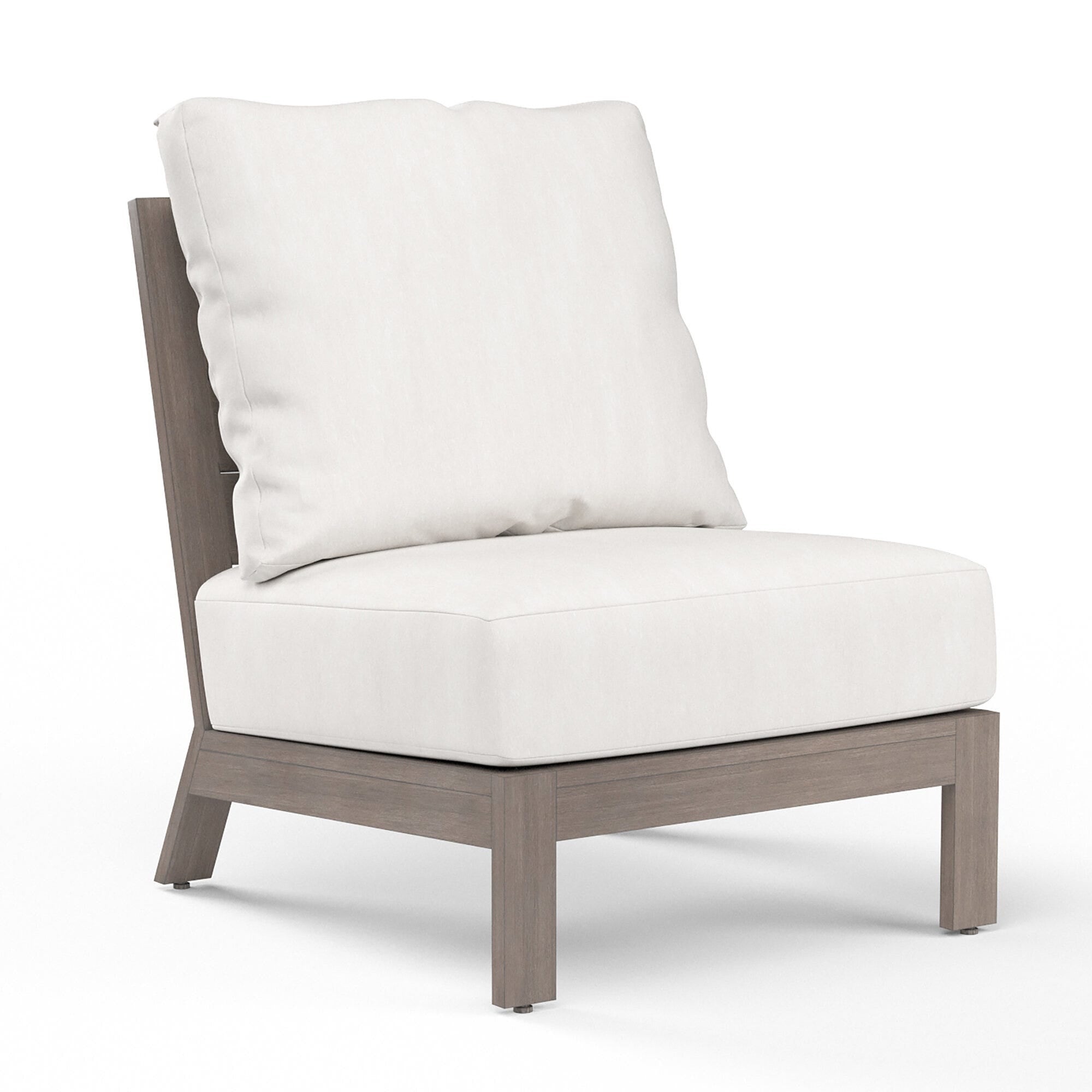 Laguna Armless Club in Canvas Flax, No Welt