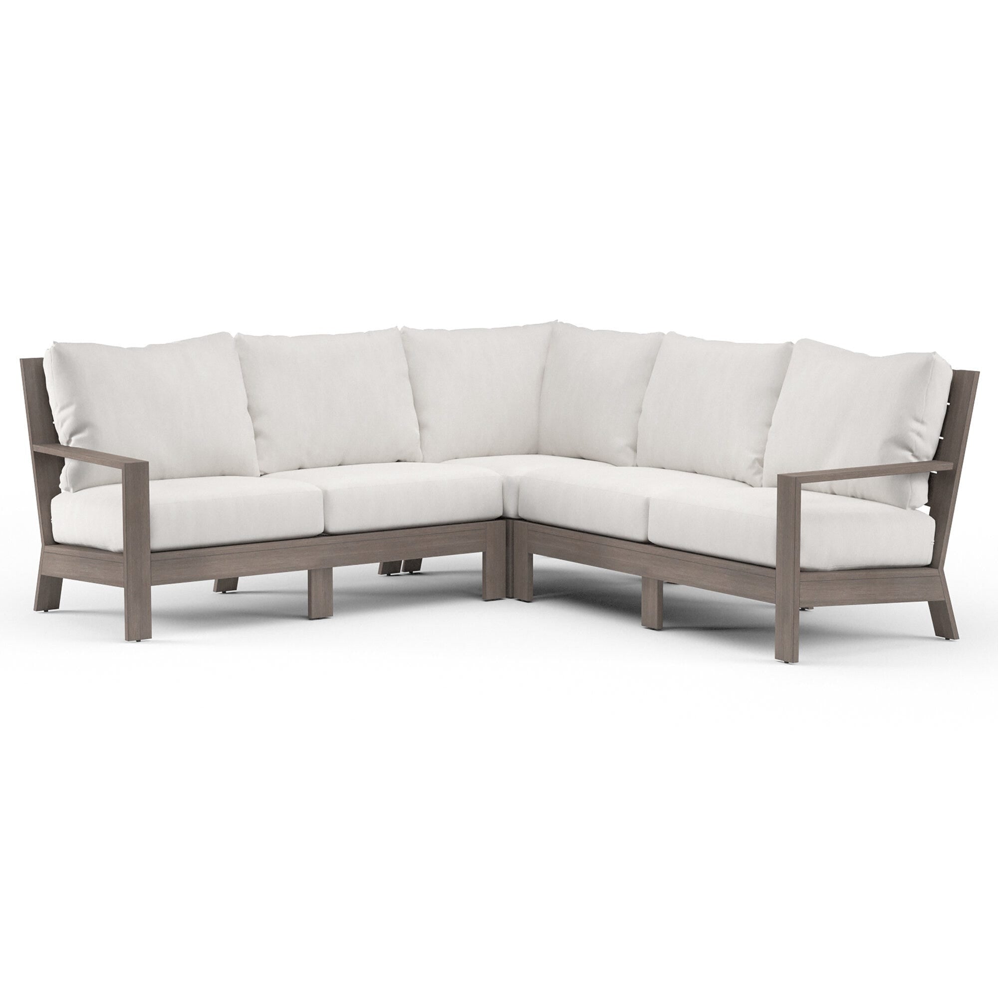 Laguna Sectional in Canvas Flax, No Welt