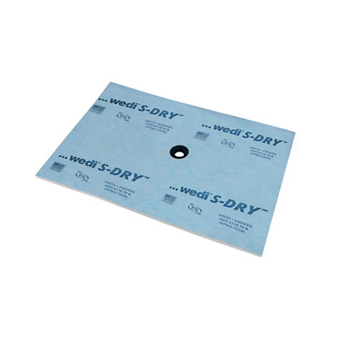 Wedi S-DRY Shower Base with Center Drain - 48 x 72 in.