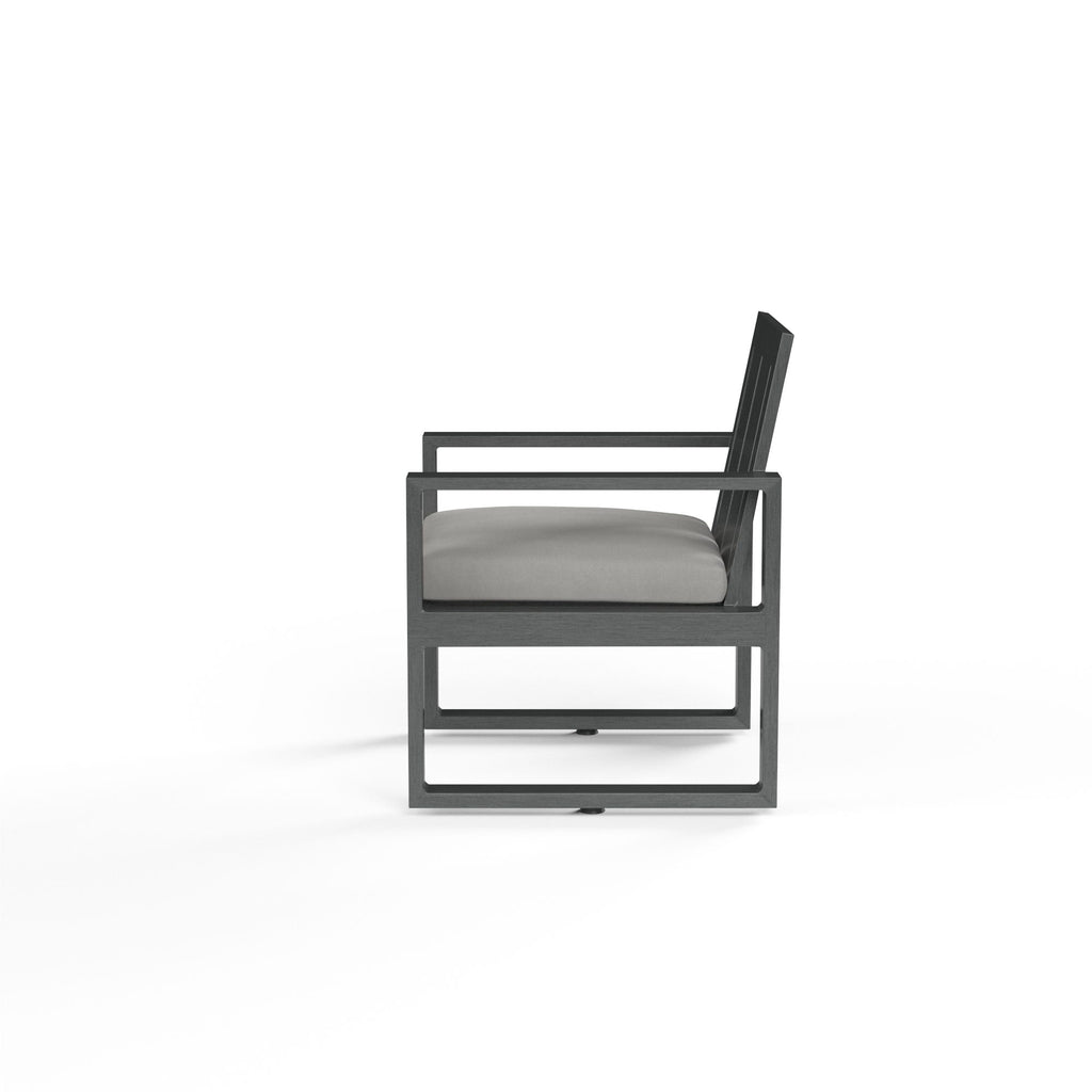 Redondo Dining Chair in Cast Silver, No Welt