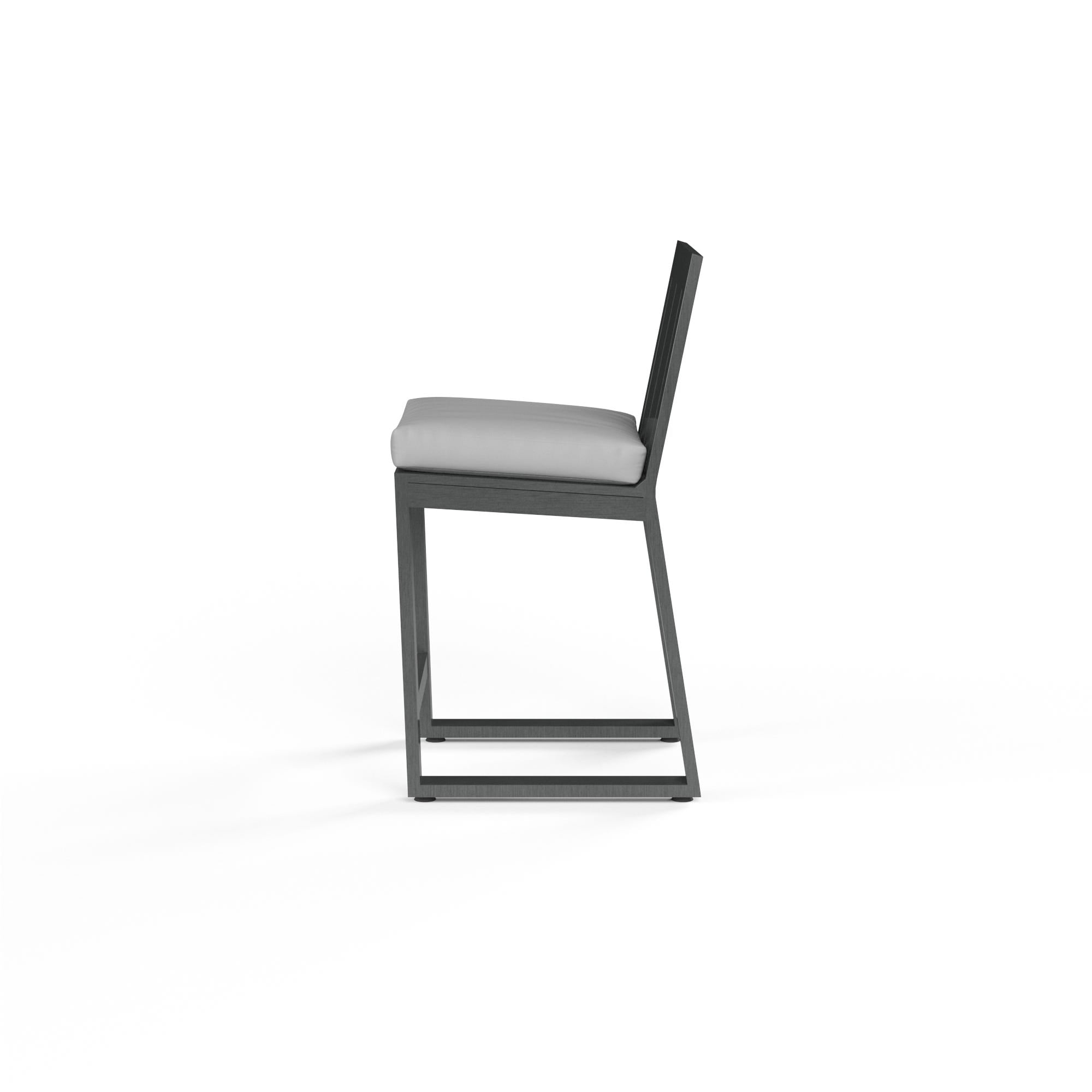 Redondo Barstool in Cast Silver, No Welt