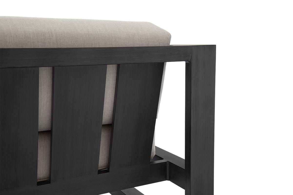 Redondo Club Chair in Cast Silver, No Welt