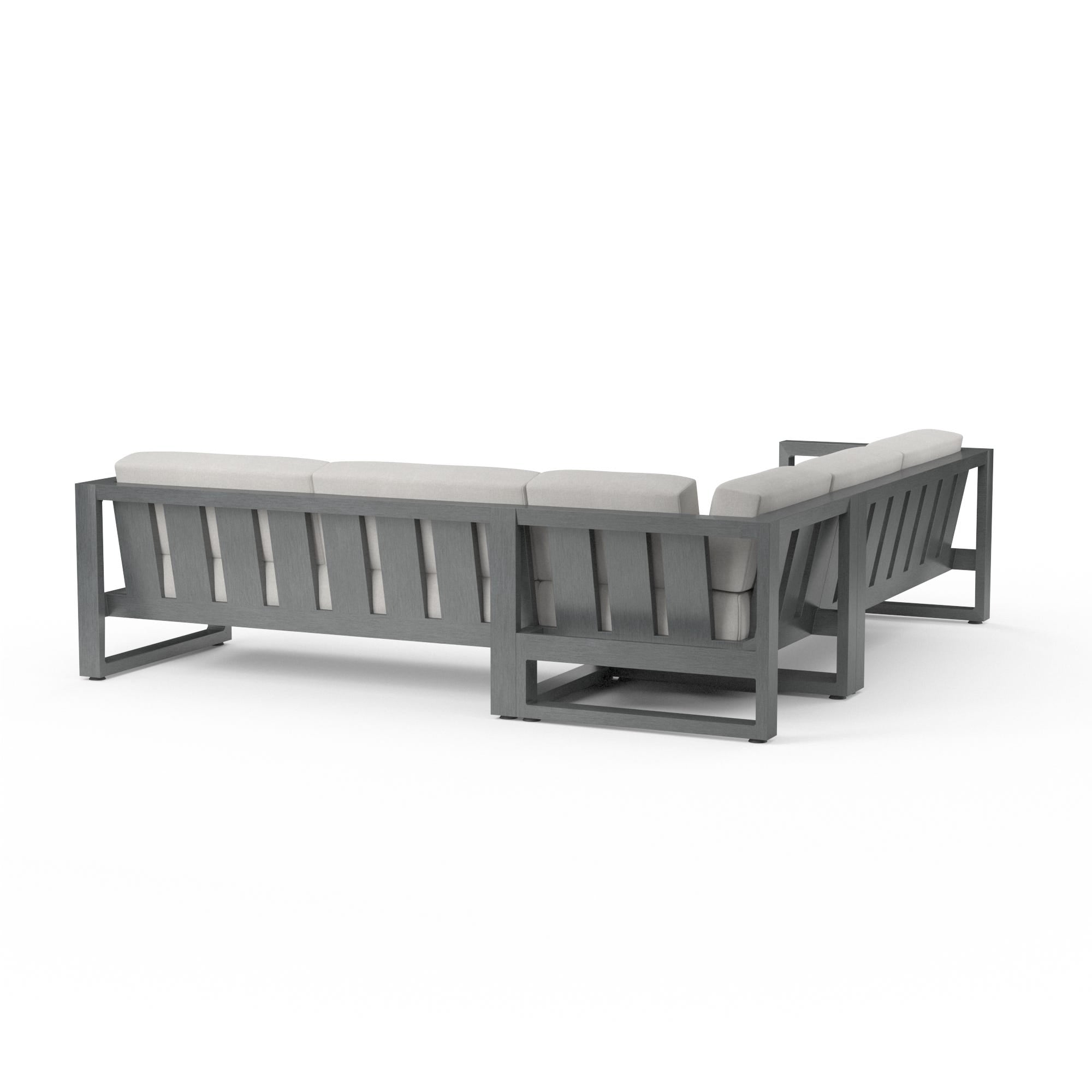 Redondo Sectional in Cast Silver, No Welt