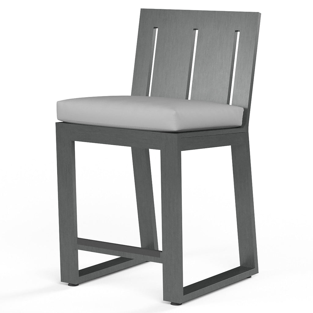 Redondo Barstool in Cast Silver, No Welt