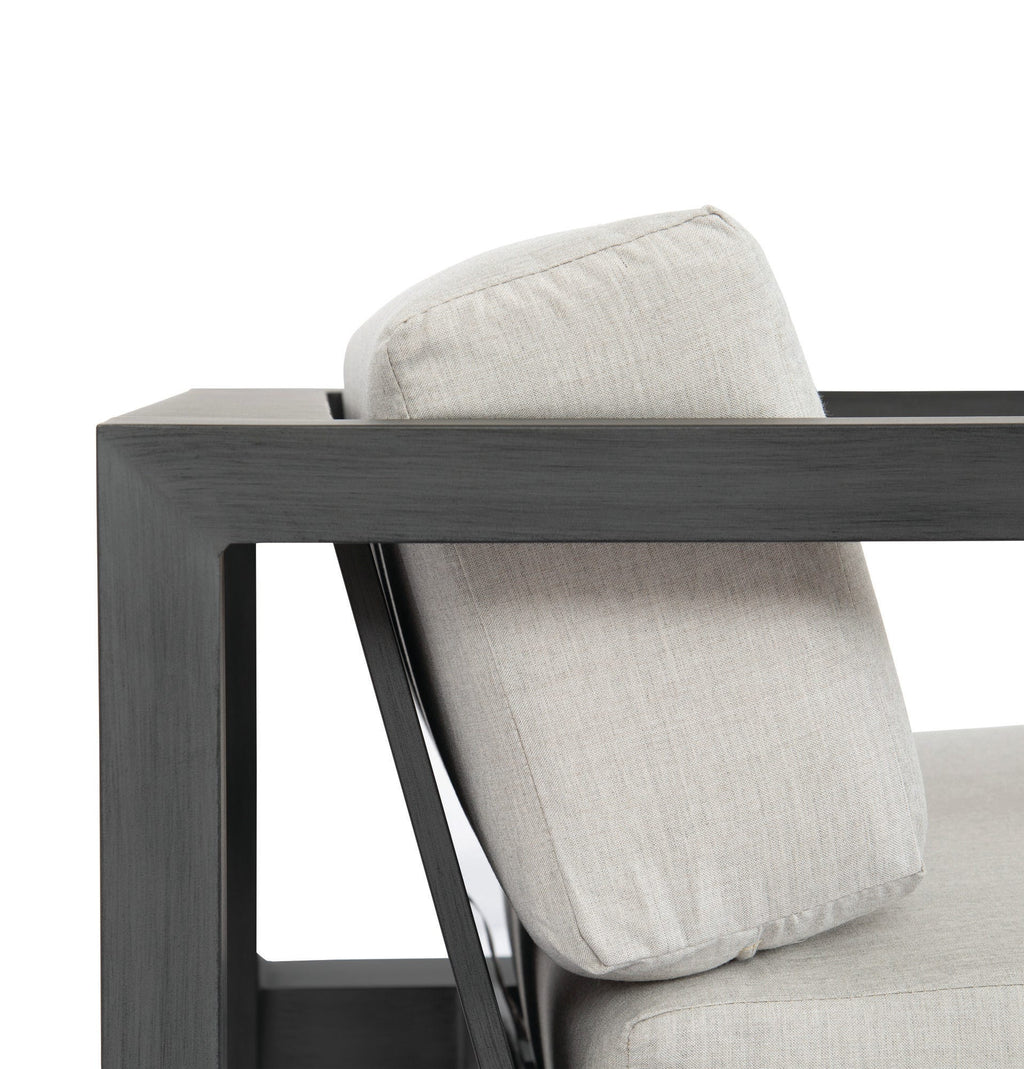 Redondo Club Chair in Cast Silver, No Welt