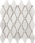 Roca Tile - Large Marble Rhombus Mosaic 12 x 12