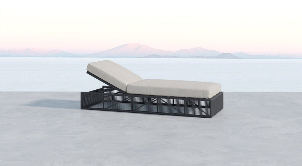 Milano Adjustable Chaise in Echo Ash w/ Self Welt