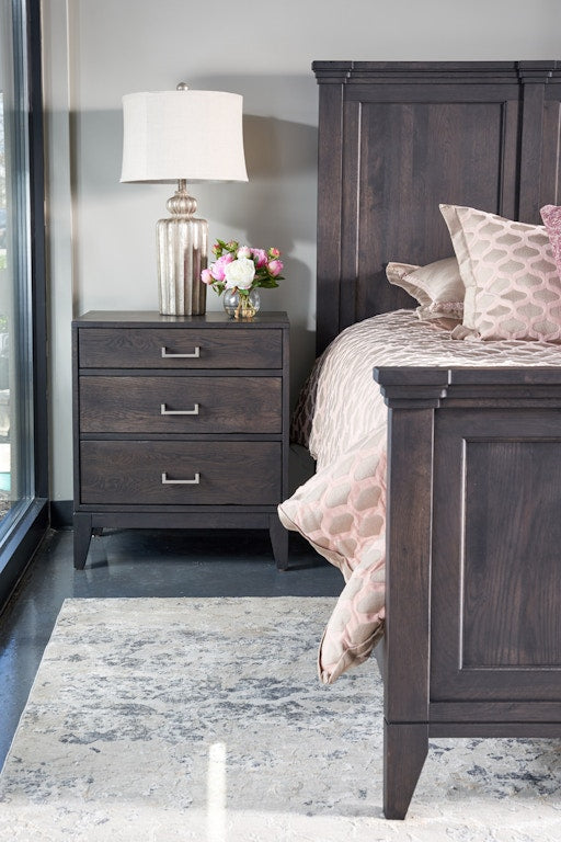 YUTZY WOODWORKING Champagne 3 Drawer Nightstand 41040
