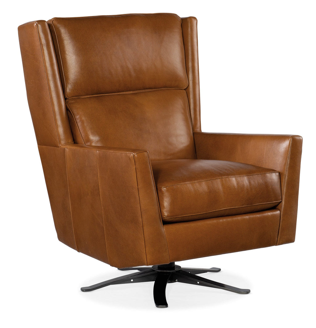 Roen Swivel Metal Pedestal Chair