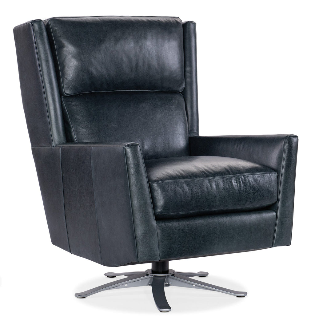 Roen Swivel Metal Pedestal Chair