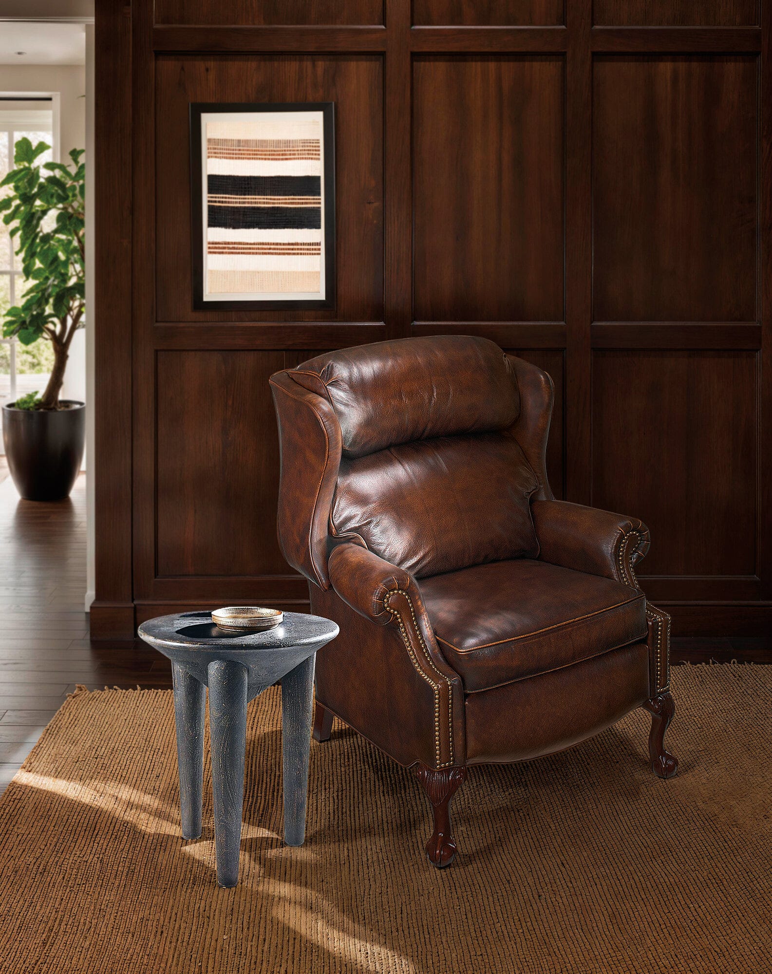 Maxwell Reclining Wing Chair Room Image