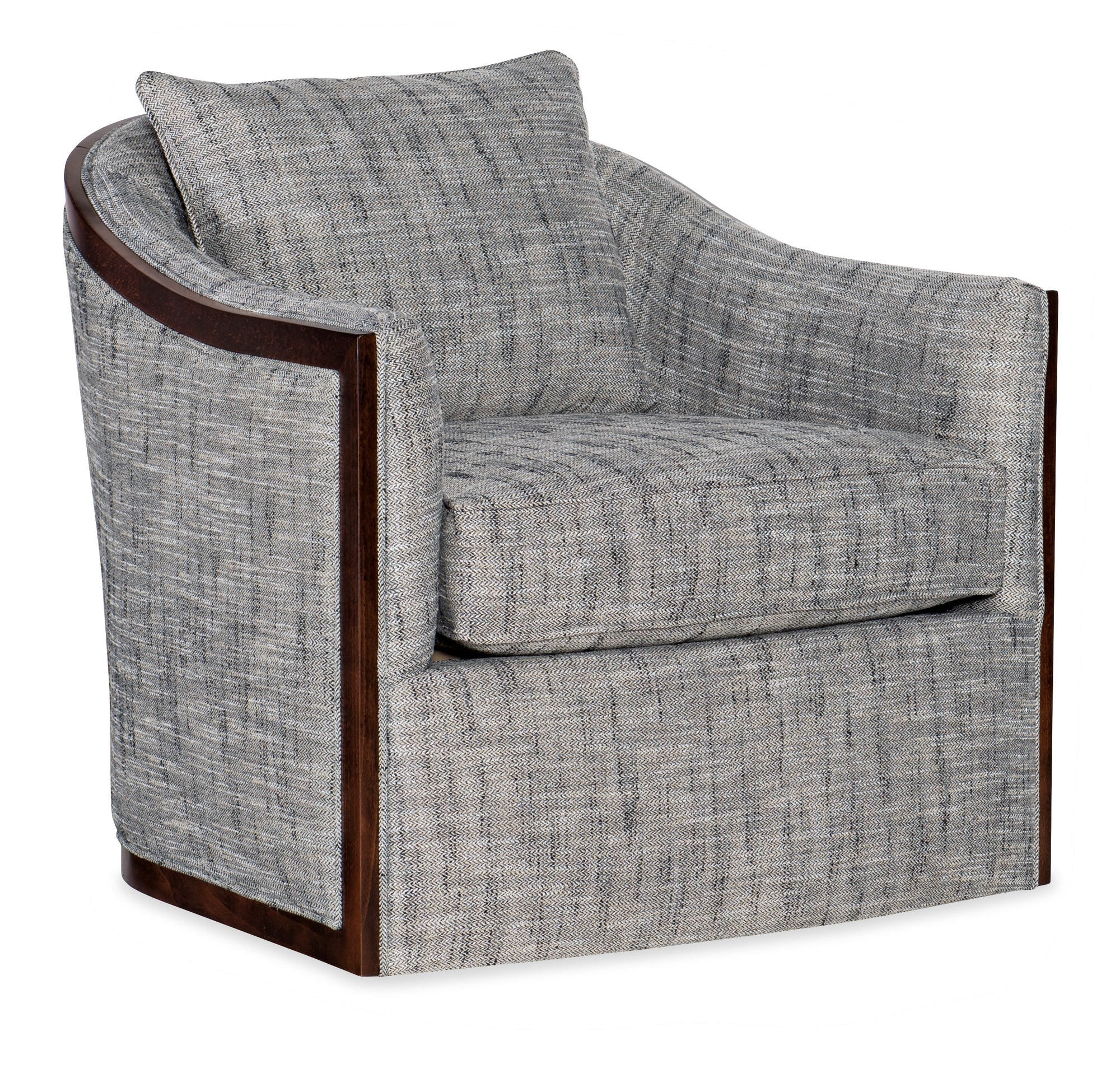 Coco Exposed Wood Swivel Chair - Silo Image 1