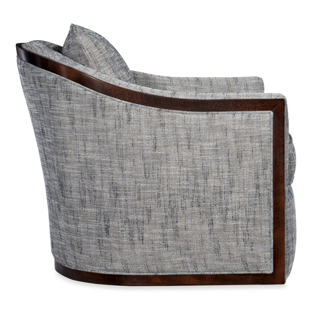 Coco Exposed Wood Swivel Chair - Silo Image 4