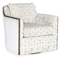 Oakley Exposed Wood Swivel Chair