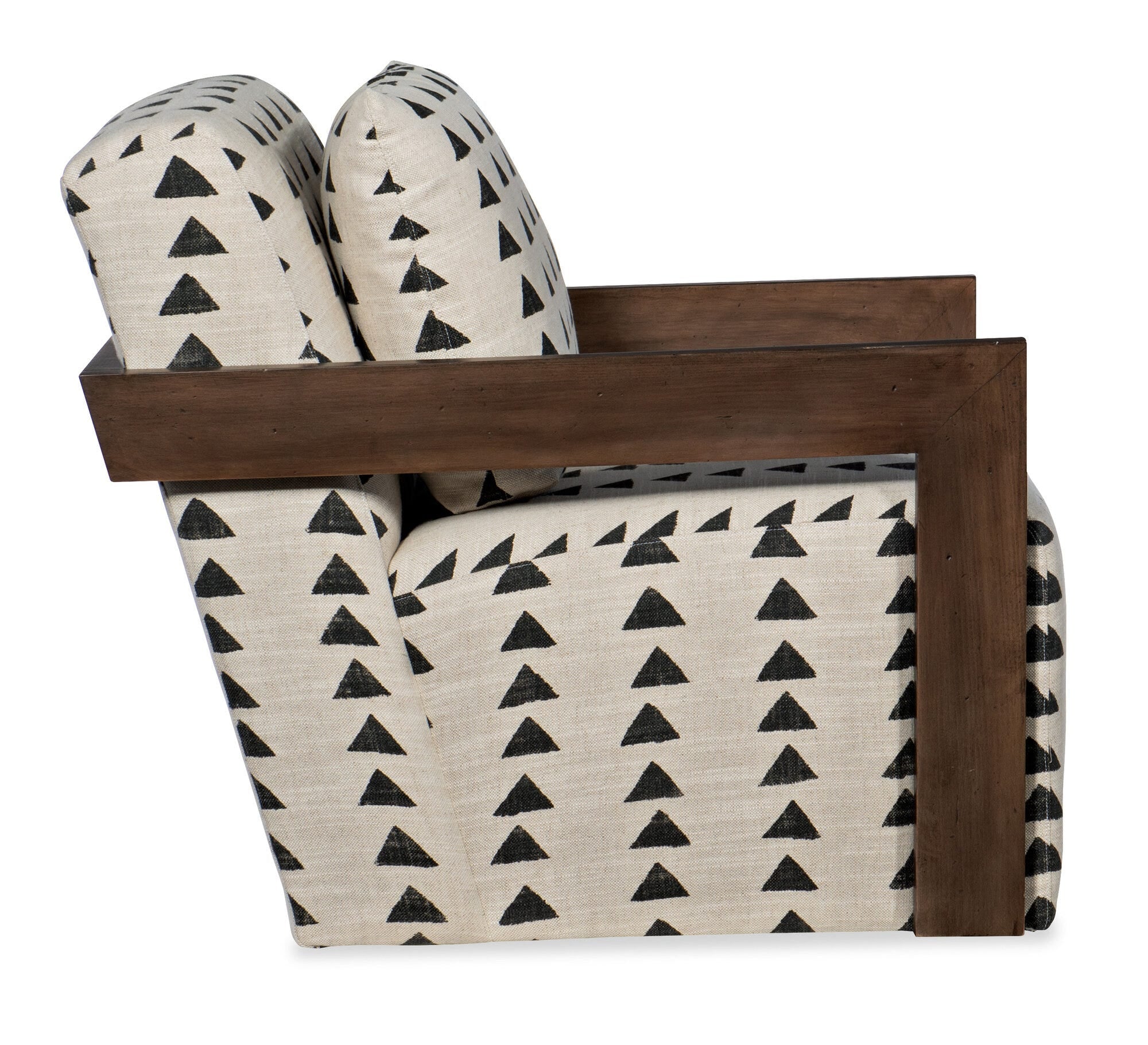 Cabell Exposed Wood Swivel Chair - Silo Image 3