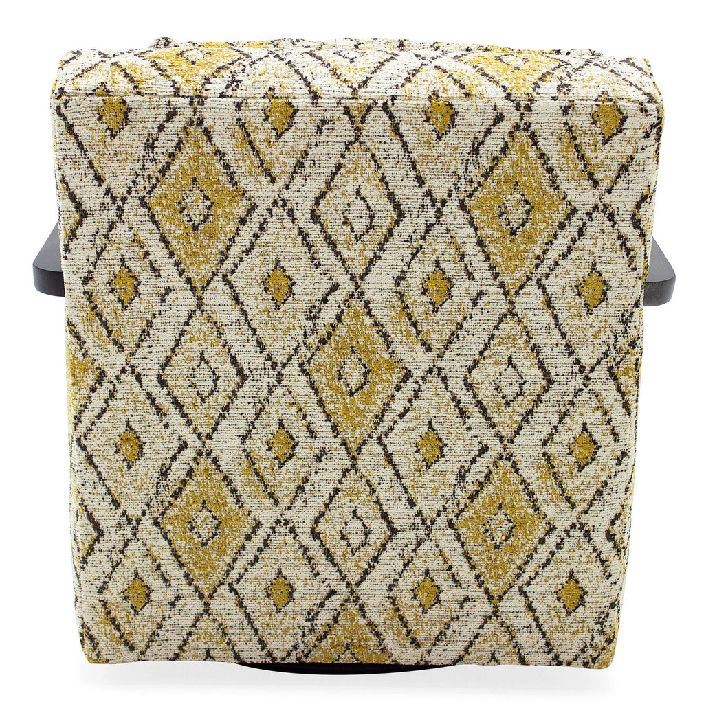Creighton Exposed Wood Swivel Chair