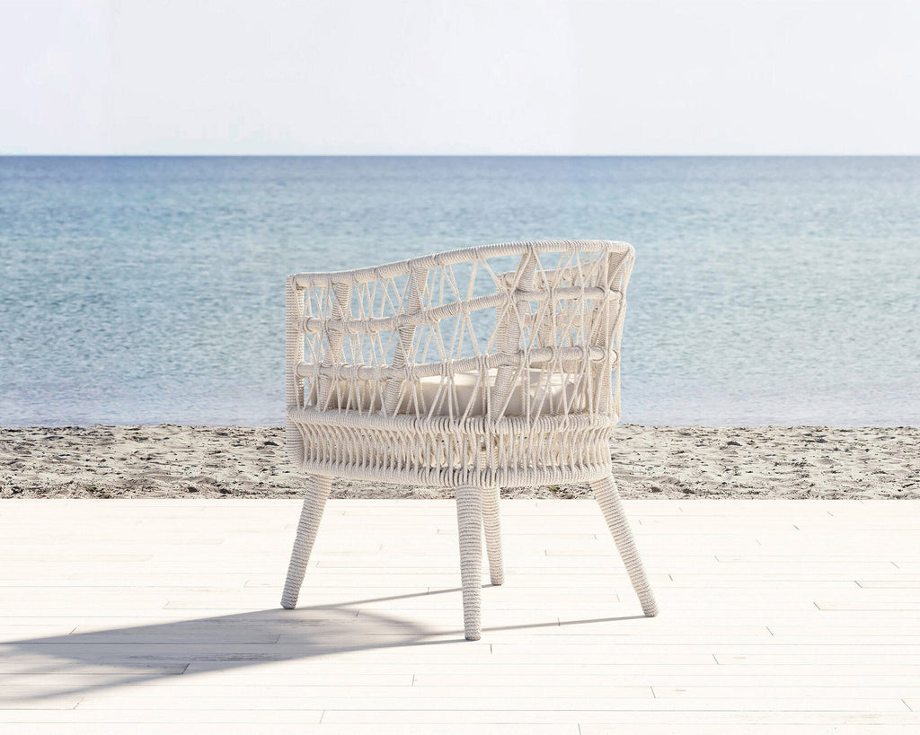 Dana Rope Dining Chair Back View