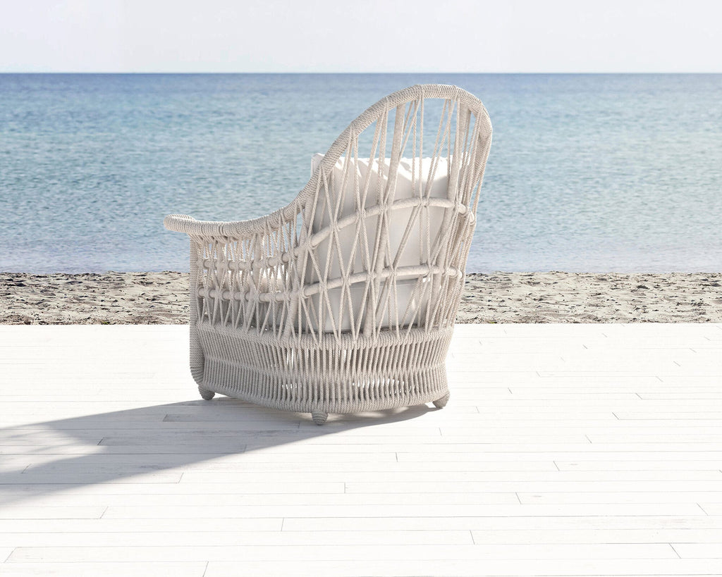 Dana Rope Wing Chair Back View
