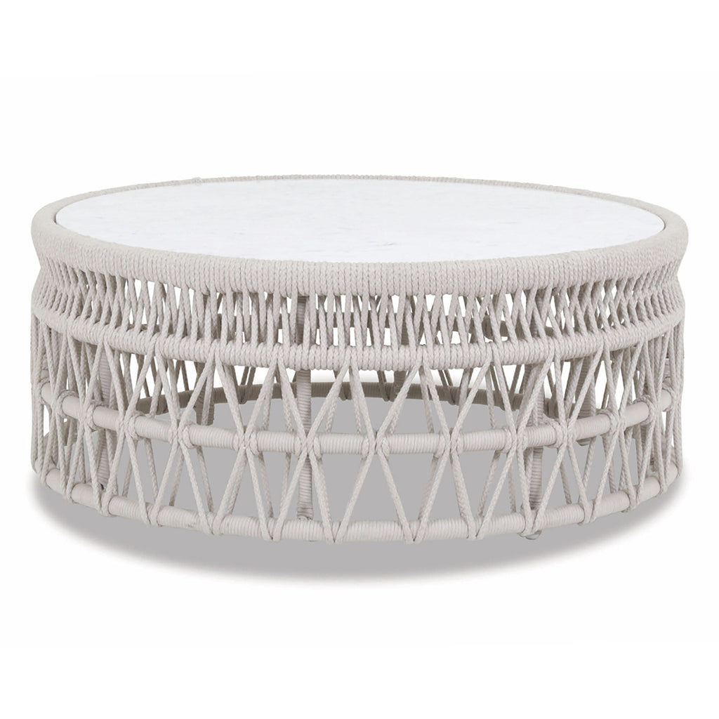 Dana Coffee Table with Honed Carrara Marble Top