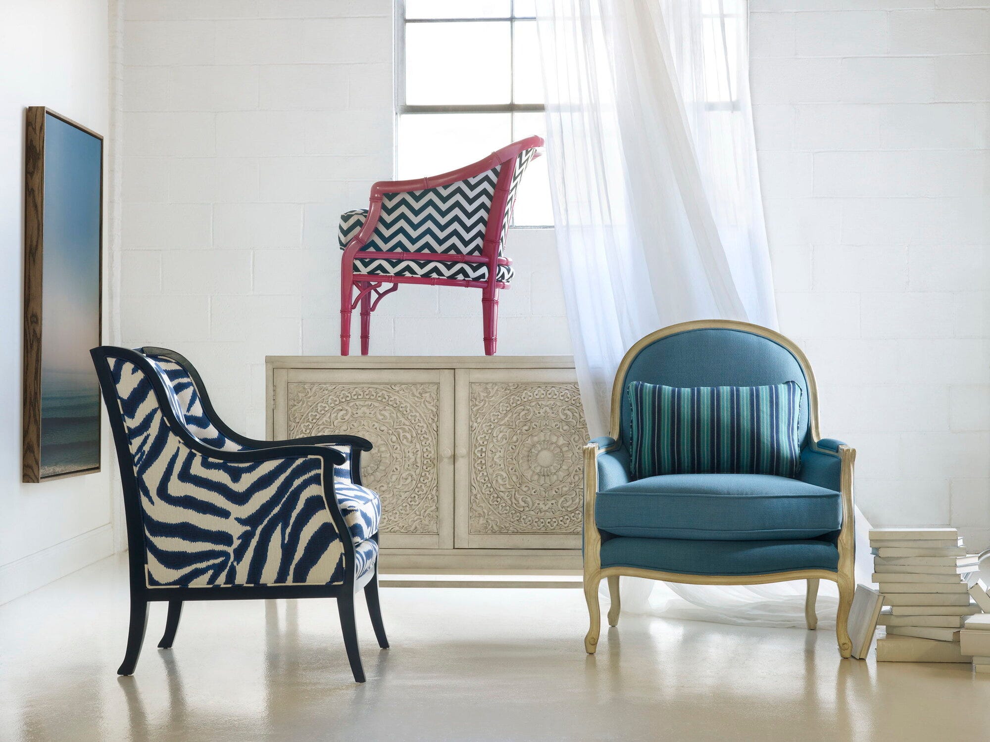 Cadence Exposed Wood Chair Group