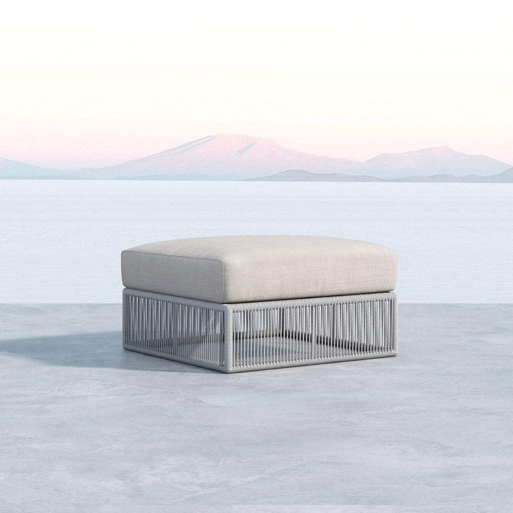 Miami Ottoman in Echo Ash