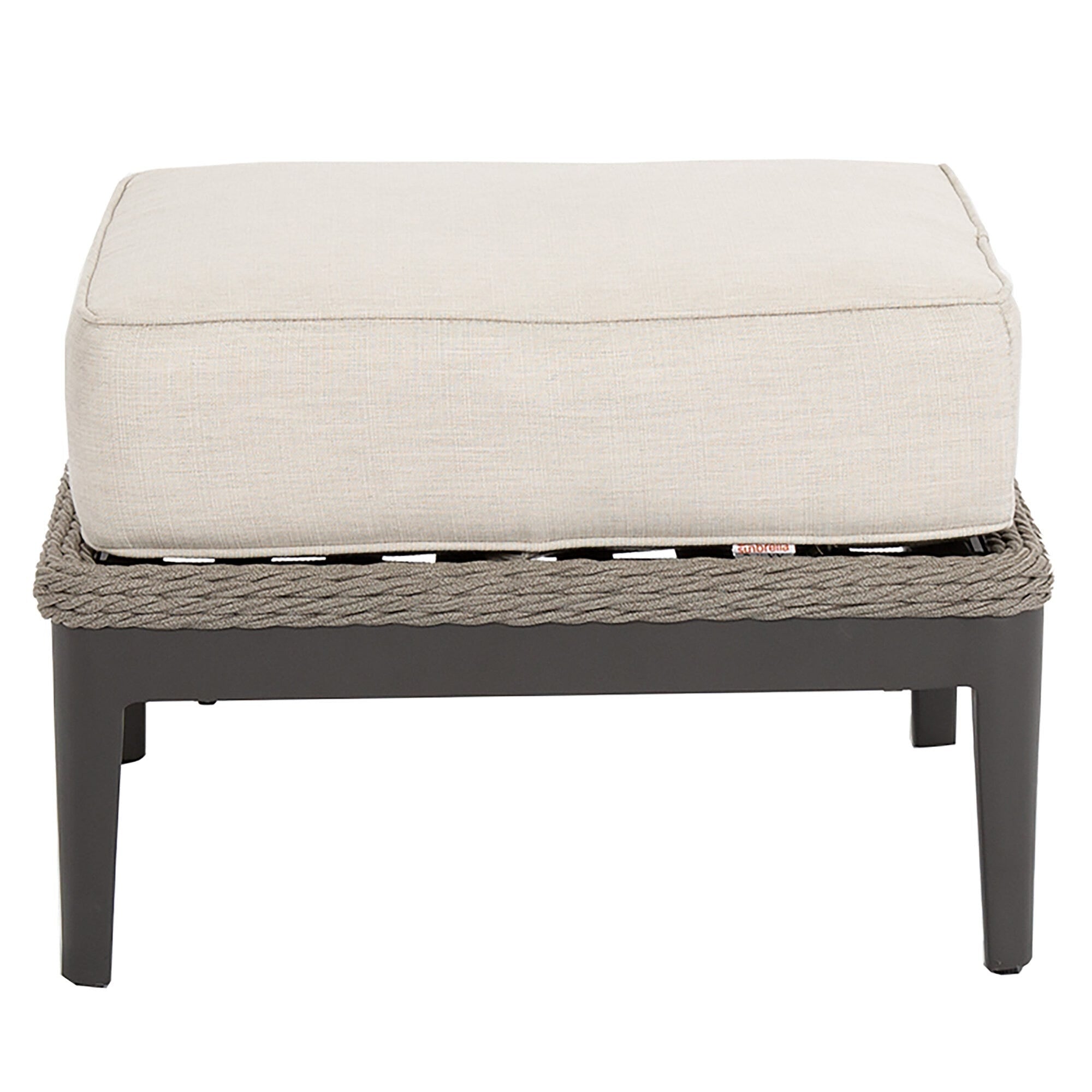 Marbella Ottoman in Echo Ash