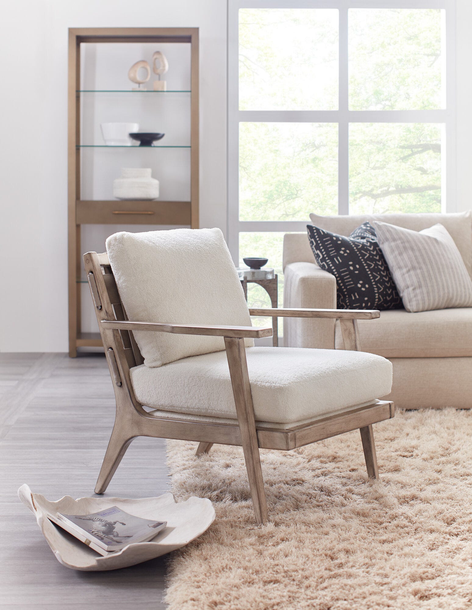 Leif Exposed Wood Chair - Room Image