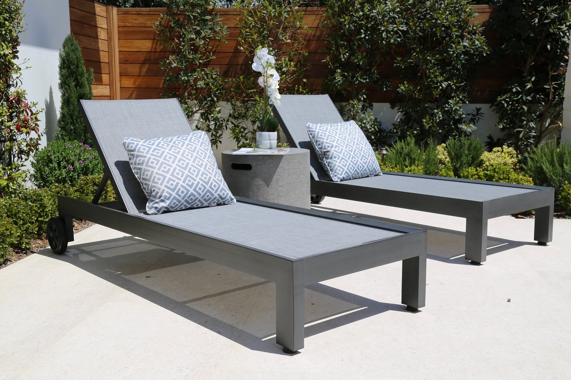 Redondo Adjustable Sling Chaise