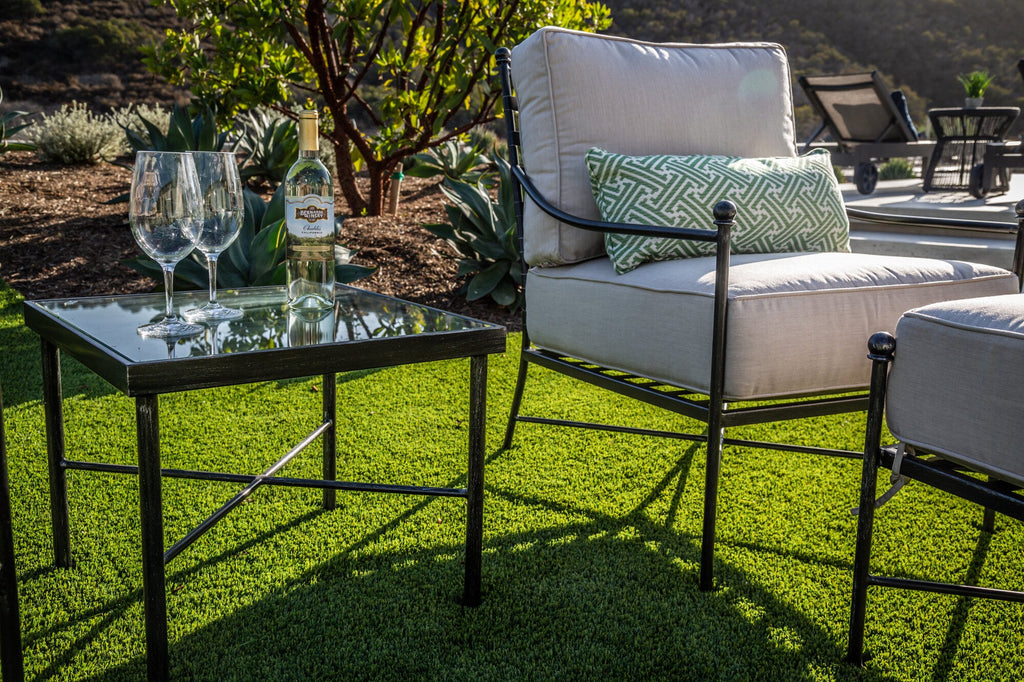 Provence Club Chair in Canvas Flax w/ Self Welt