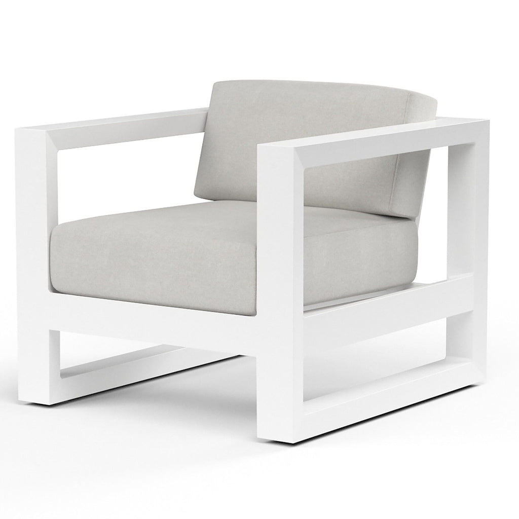 Newport Club Chair in Cast Silver, No Welt