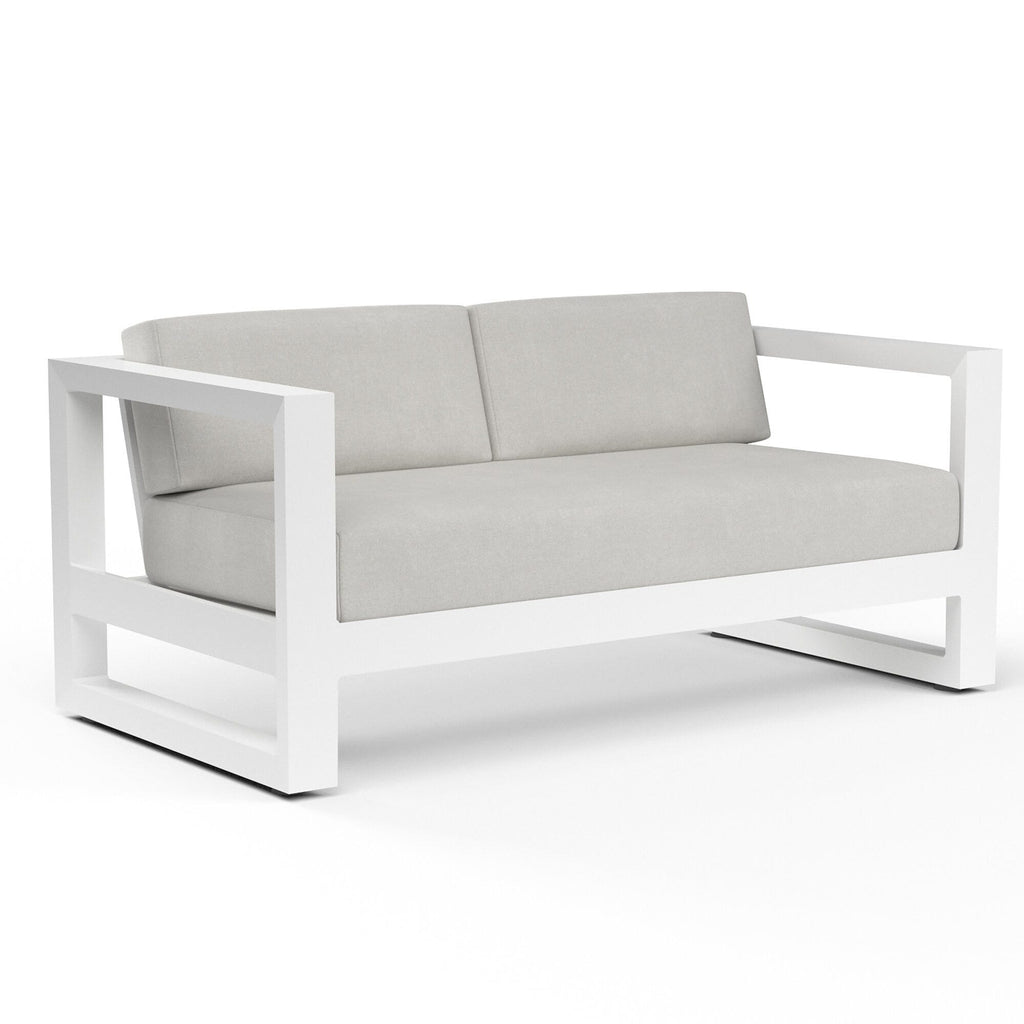 Newport Loveseat in Cast Silver, No Welt