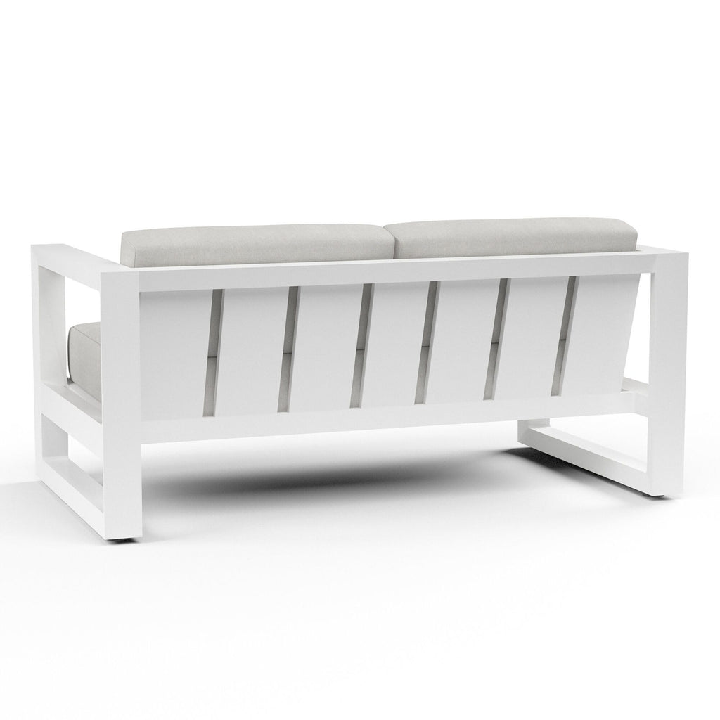 Newport Loveseat in Cast Silver, No Welt
