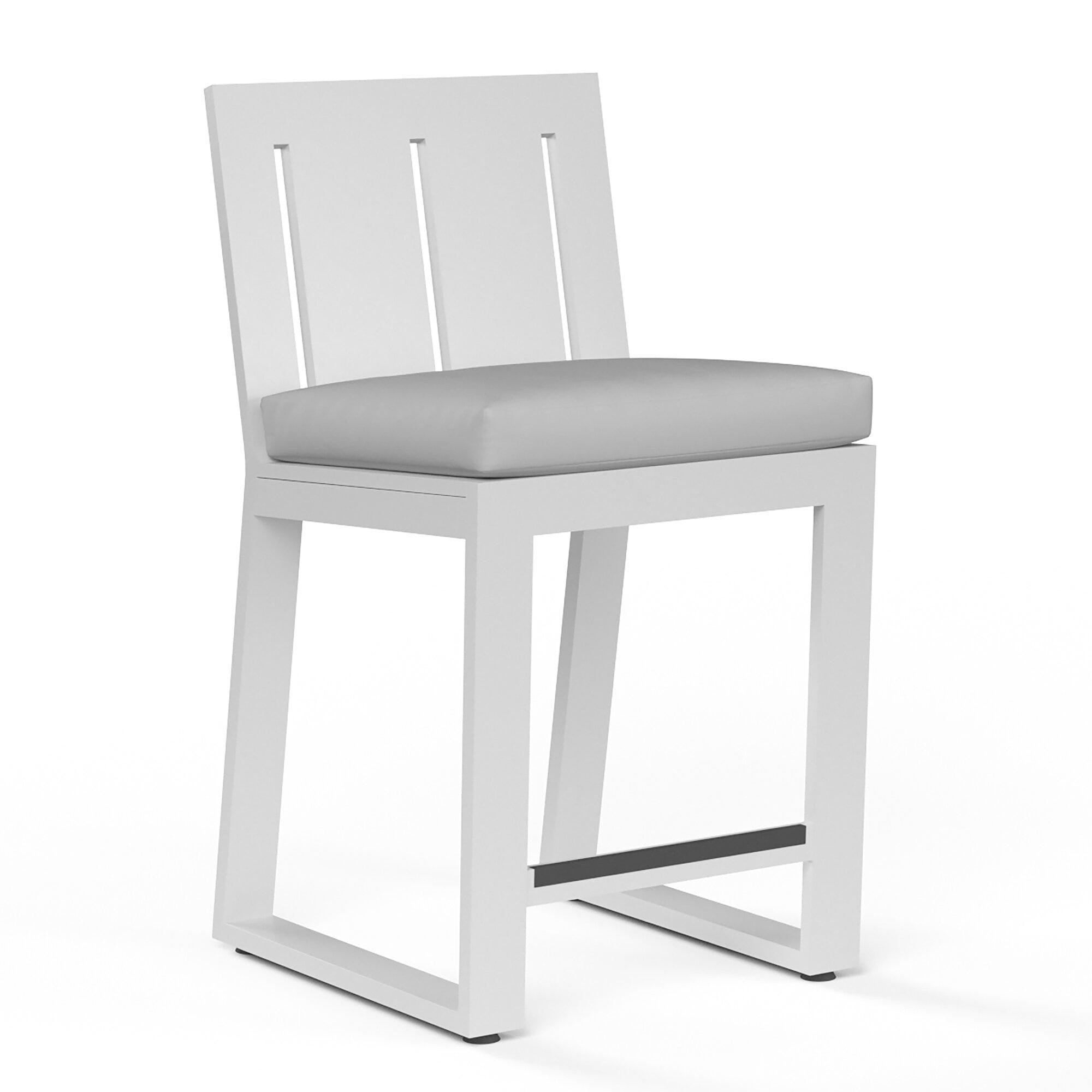Newport Barstool in Cast Silver