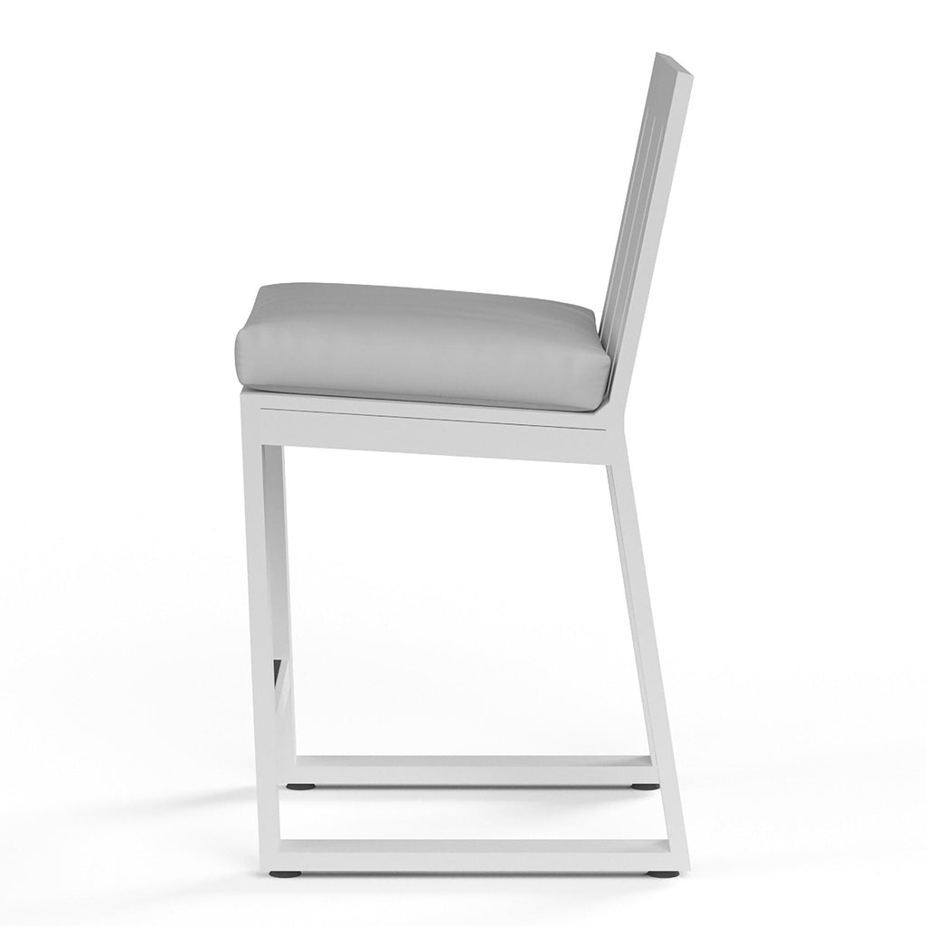 Newport Barstool in Cast Silver