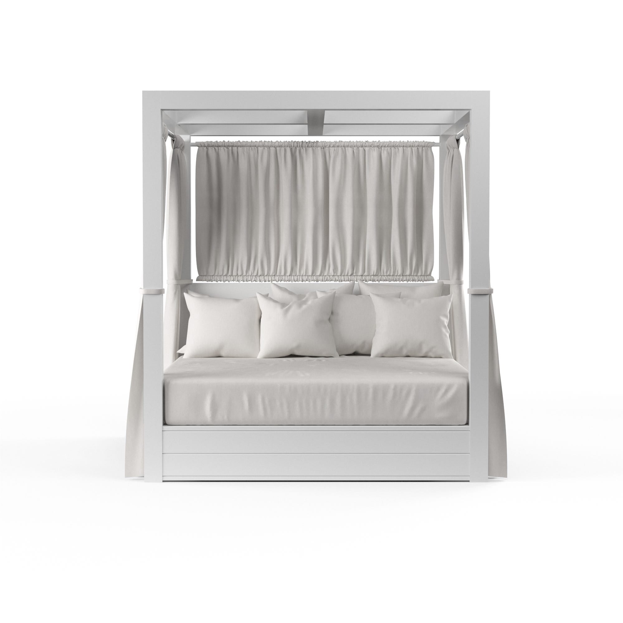 Newport Resort King Daybed in Cast Silver, No Welt