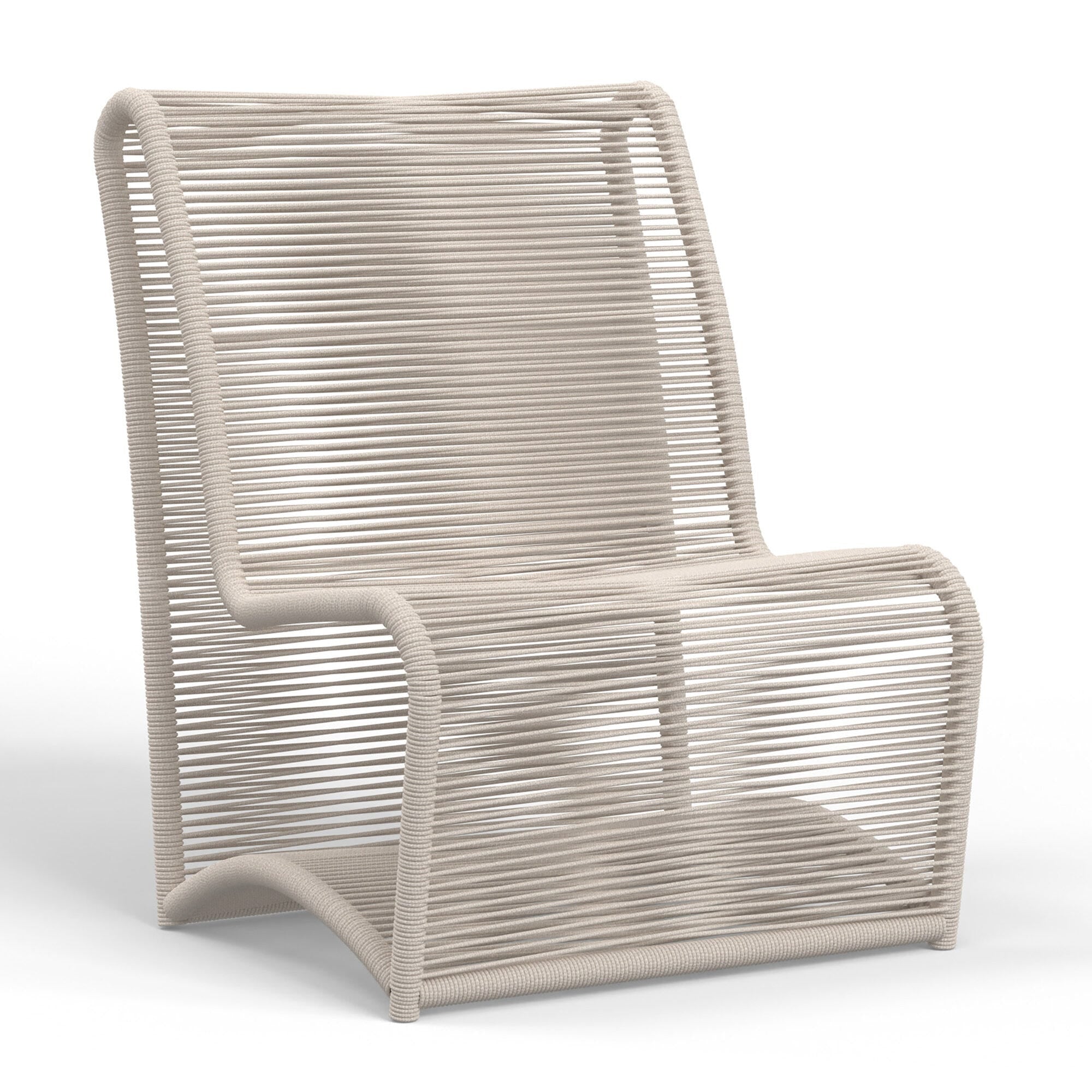 Sand Armless Club Chair