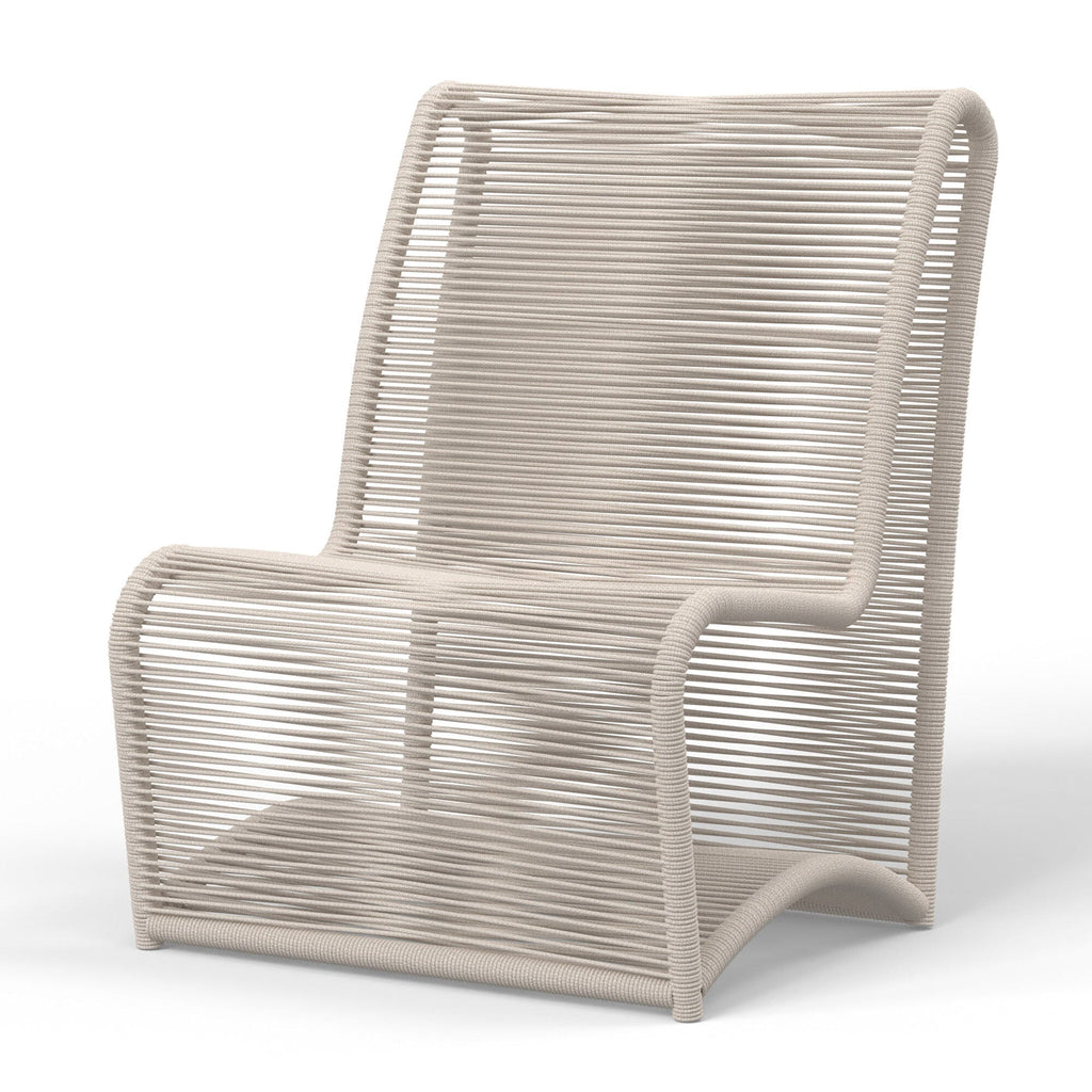 Sand Armless Club Chair