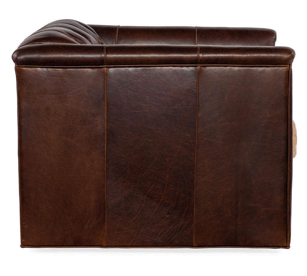 Jaden Swivel Tufted Chair - Side Image