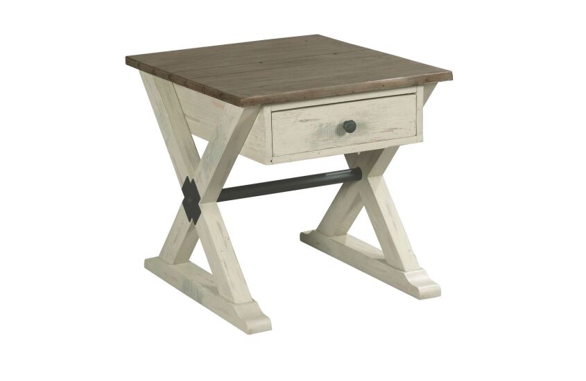 TRESTLE DRAWER END TABLE Primary